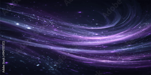 An abstract deep blue nebula glows within a dark starry universe featuring a bright cosmos starfield and distant fantasy planets in the outer reaches of space