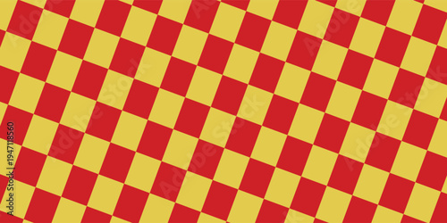 chess board pattern gold and red. seamless geometric pattern with triangles, red diamond checkerboard repeat pattern, replete image, design for fabric printing