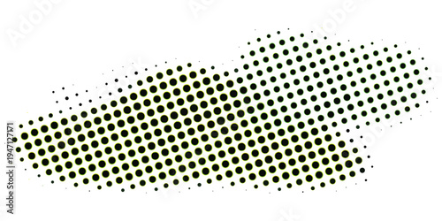 Abstract Halftone Pattern with Gradual Transition.