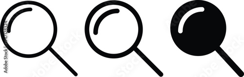 search icon set. magnifying glass sign. Search Image icons. search image gallery. Image Searching Design
