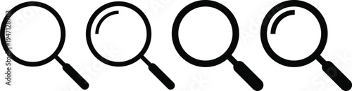 search icon set. magnifying glass sign. Search Image icons. search image gallery. Image Searching Design
