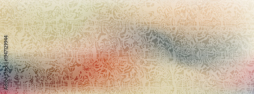 Typographical Textile Network 150 Geometric Letters Forming a Continuous Organic Mesh Pattern over a Muted Earth Tone Gradient Vector Background.