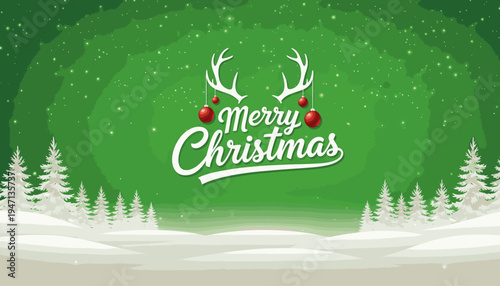 A christmas greeting with pixelated reindeer antlers