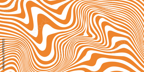 Wavy caramel background. Vector pattern with candy texture. Liquid chocolate illustration