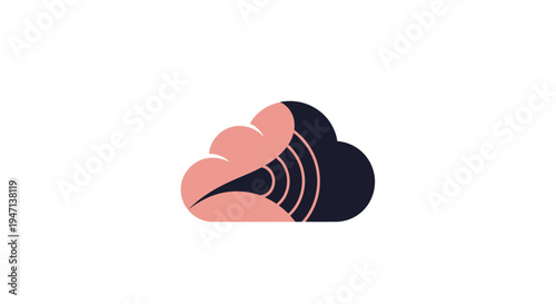 Graphic design element for weather forecast.