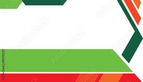 Background design with red, green and pink color schemes. Suitable for use on banners or social media.