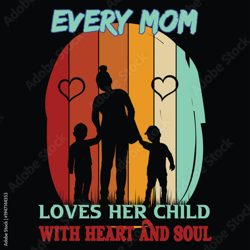 Mother’s Pure Love – Mom Holding Her Child with Heart and Soul