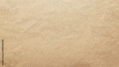 Background of brown kraft paper or cardboard texture. Abstract pattern of beige rough carton, old paper sheet, parchment or papyrus surface, vector realistic illustration. 