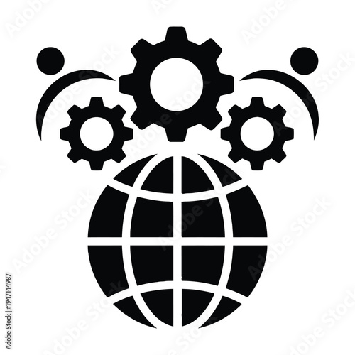 Global network connectivity through interlocking gear systems