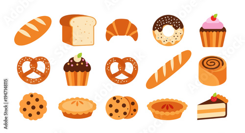 Bakery treats bread pastries and desserts