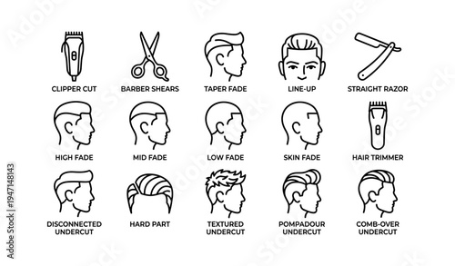 Barber tools and hairstyles guide: clippers, shears, fades, and undercuts