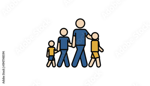 Family walking together in supportive motion for International Day of Families and wellness
