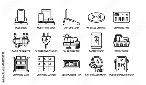 Innovative charging solutions: stations, stands, hubs, docks, panels, and more