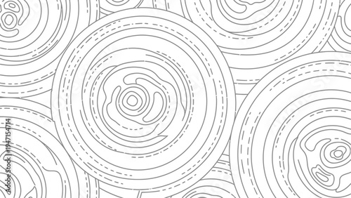 Black and White Spiral Patterns.