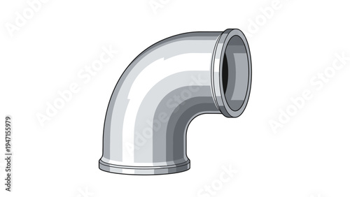 Metal Pipe Elbow Fitting.