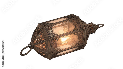 Vintage Metal Lantern Light.