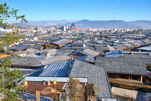 street in shangri-la, yunnan, china
