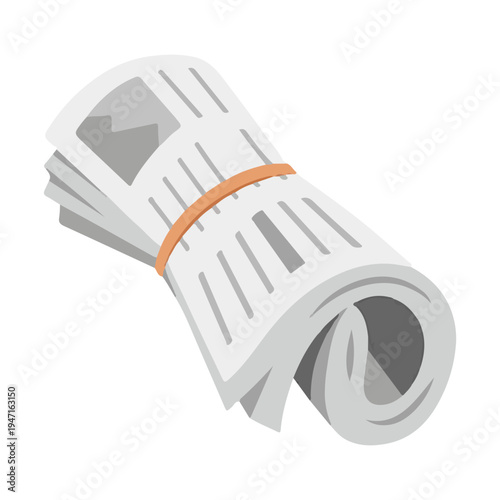 Rolled Newspaper Icon