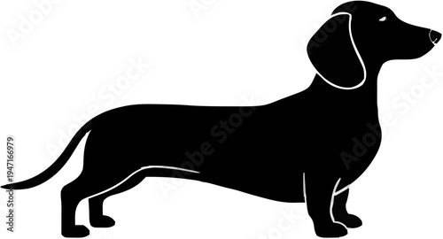 Dachshund Dog Silhouette – Flat Vector Plotter Cut File