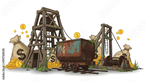 Abandoned Mine Shaft Structure.