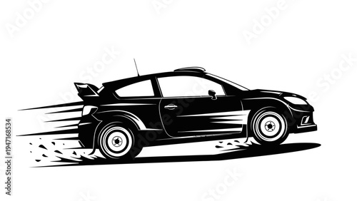 Black Car Speed Racing.