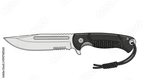 Black folding pocket knife.