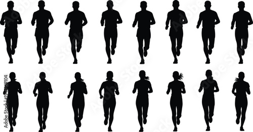 Runner, Silhouette, Jogging, Fitness, Athletics, Exercise, Motion, Sequence, Training, Sprinting, Health, Movement, Cardio, Sport, Active,