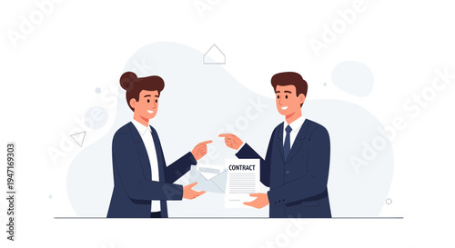 Business partners signing contract, agreement, deal, handshake, success, partnership, teamwork