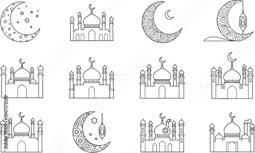 Flat design infographic elements, icons set, vector illustration