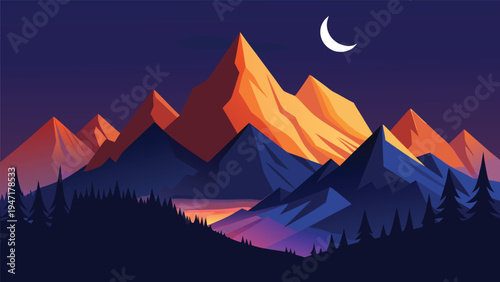 A serene garden landscape featuring a winding orange stone path and a bench under large old trees