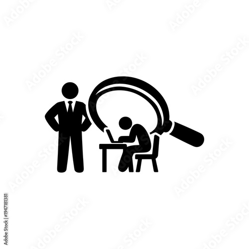 Intrusive Micromanagement Oversight Icon