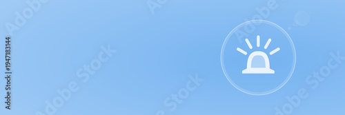 Vektor Header Alarm Sirene und Notfall Symbol copy space Hintergrund svg unter 60 kB