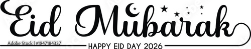 Eid Mubarak: a heart warming, joyous celebration, adorned with traditional motifs symbolizing peace and happiness, captures the essence of this festive occasion.