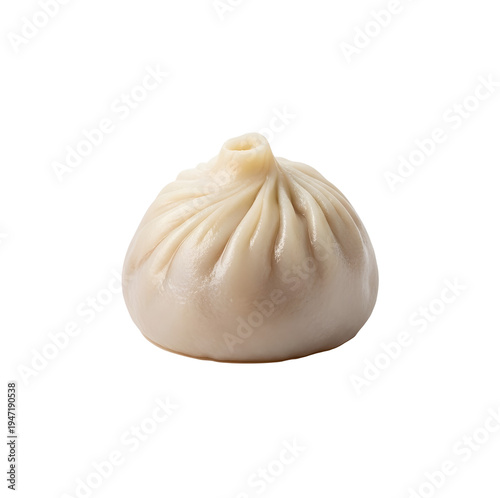 Steamed dumpling on transparent background