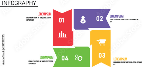 Modern infographic for diagram