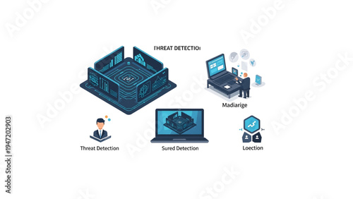 AI Finger Touch Security Vector Set – Digital Biometric Authentication Technology Isolated on White Background