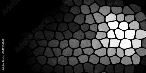 Grey gradient grain texture background gray black white monochrome smooth grainy backdrop design copy space