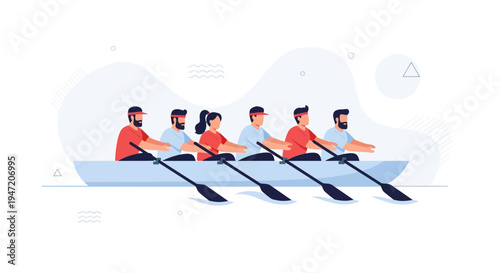 Team Rowing Boat Race