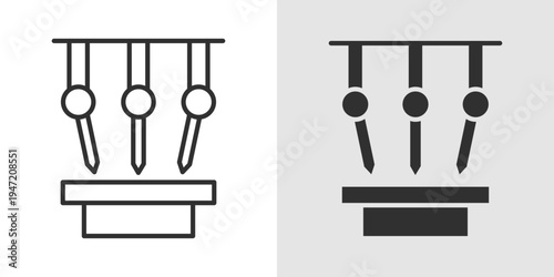 Robotic Surgery Icon representing advanced surgical technology, precision operations, minimally invasive procedures, and AI assisted medical interventions in modern healthcare.
