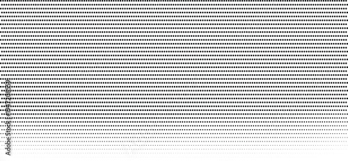 A black and white abstract pattern composed of numerous small dots arranged in horizontal lines. isolated on transparent background, Vector, illustration