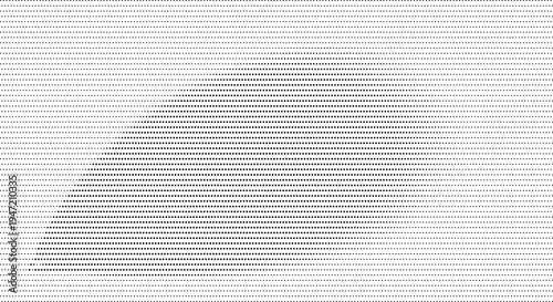 Abstract composition created from lines and dots forming a landscape with a mountain and a sun. isolated on transparent background, Vector, illustration