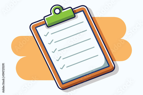 clipboard vector illustration with white backgroun (1)