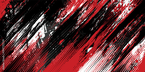 Gaming esport background striking stripes electric banner vector illustration design red black grunge brush wing comic pattern modern abstract concept livery stripes decal paint splash splatter.eps 10