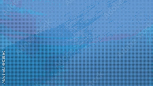 Retro Pixel Background, Abstract Glitch Art Texture with Blue Digital Gradient for Modern Design. Vector Illustration Vector