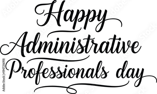 Happy administrative professionals day greeting card