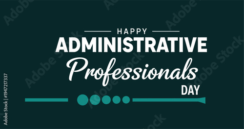 Administrative professionals day celebration greeting card