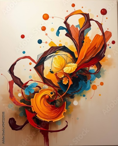Vibrant Artistic Abstract Color Design