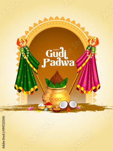 Gudi Padwa Lunar New Year celebration in Maharashtra of India