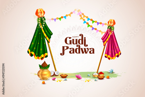 Gudi Padwa Lunar New Year celebration in Maharashtra of India