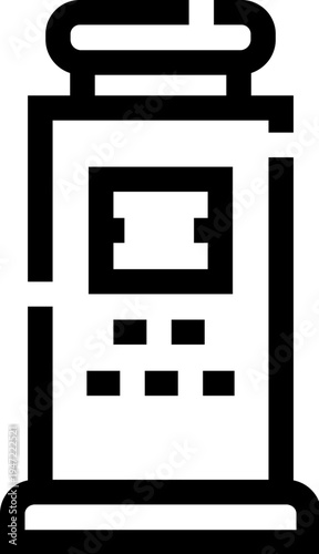Fuel pump at a service station dispensing gasoline, diesel, or oil to refuel cars and vehicles essential infrastructure for transportation, travel, and energy supply